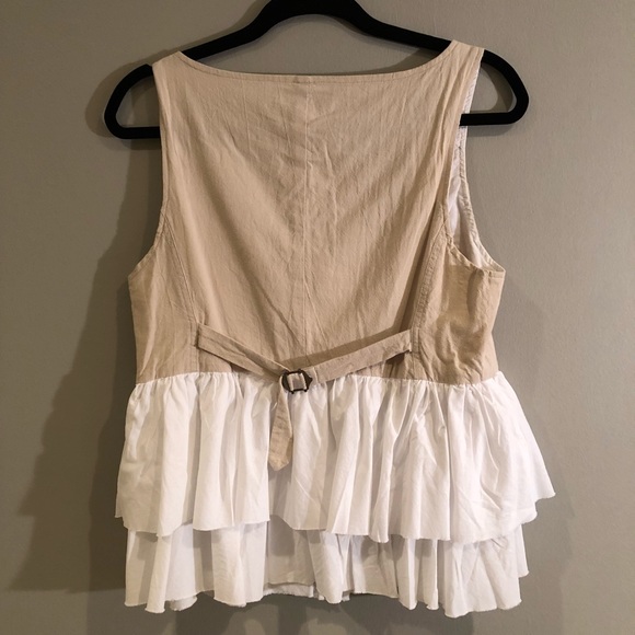 Manquis // White Linen Cotton Blouse - Picture 2 of 3